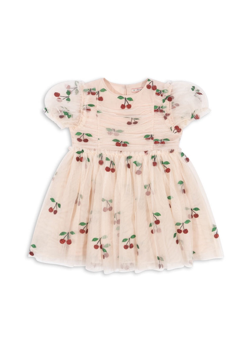 yuyu　 kongessloejd tullie dress Konges Sløjd - Tullie Dress - Ma Grande Cerise Glitter – Little Kinder