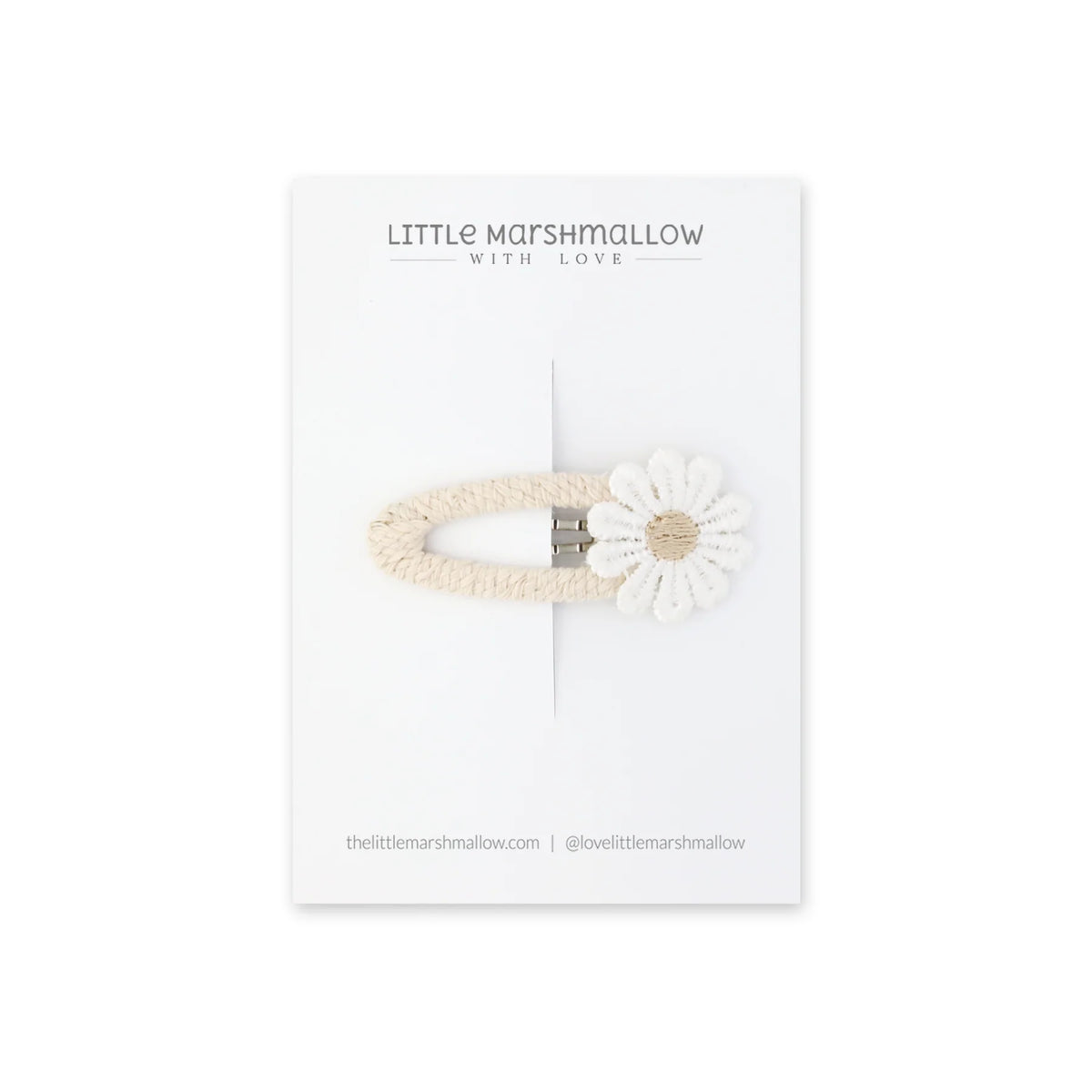 LITTLE MARSHMALLOW Dainty Daisy Clip Little Kinder