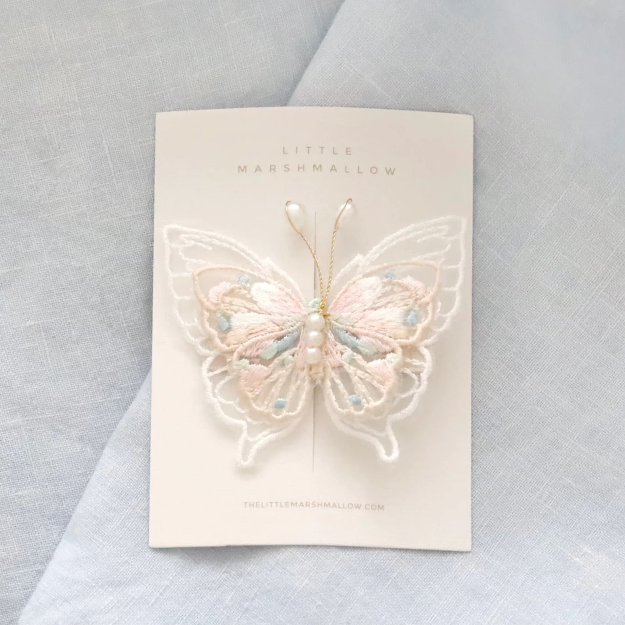 LITTLE MARSHMALLOW - Clip // Butterfly - Pastel Bloom