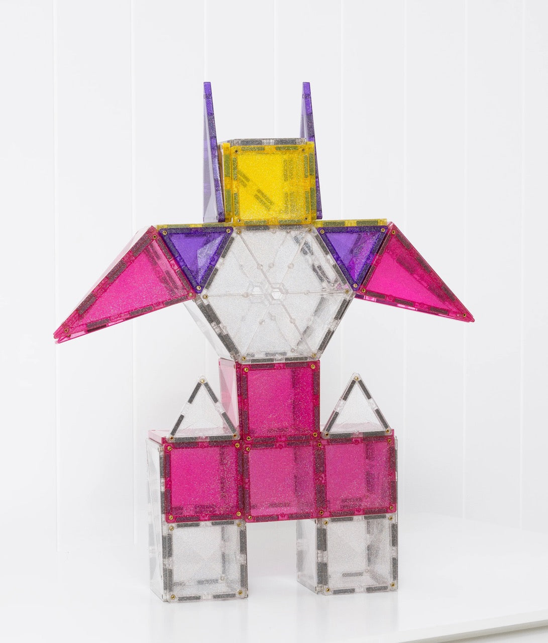 CONNETIX - Magnetic Tiles 56pc Glitter Unicorn Pack
