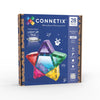 CONNETIX - Magnetic Tiles Light Star Pack 28 pc
Connetix magnetic tiles packaging with colorful star-shaped tiles on a blue background