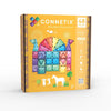 CONNETIX - Magnetic Tiles Glitter Castle Pack 48 pc
Connetix magnetic tile set packaging with colorful tiles on a yellow background