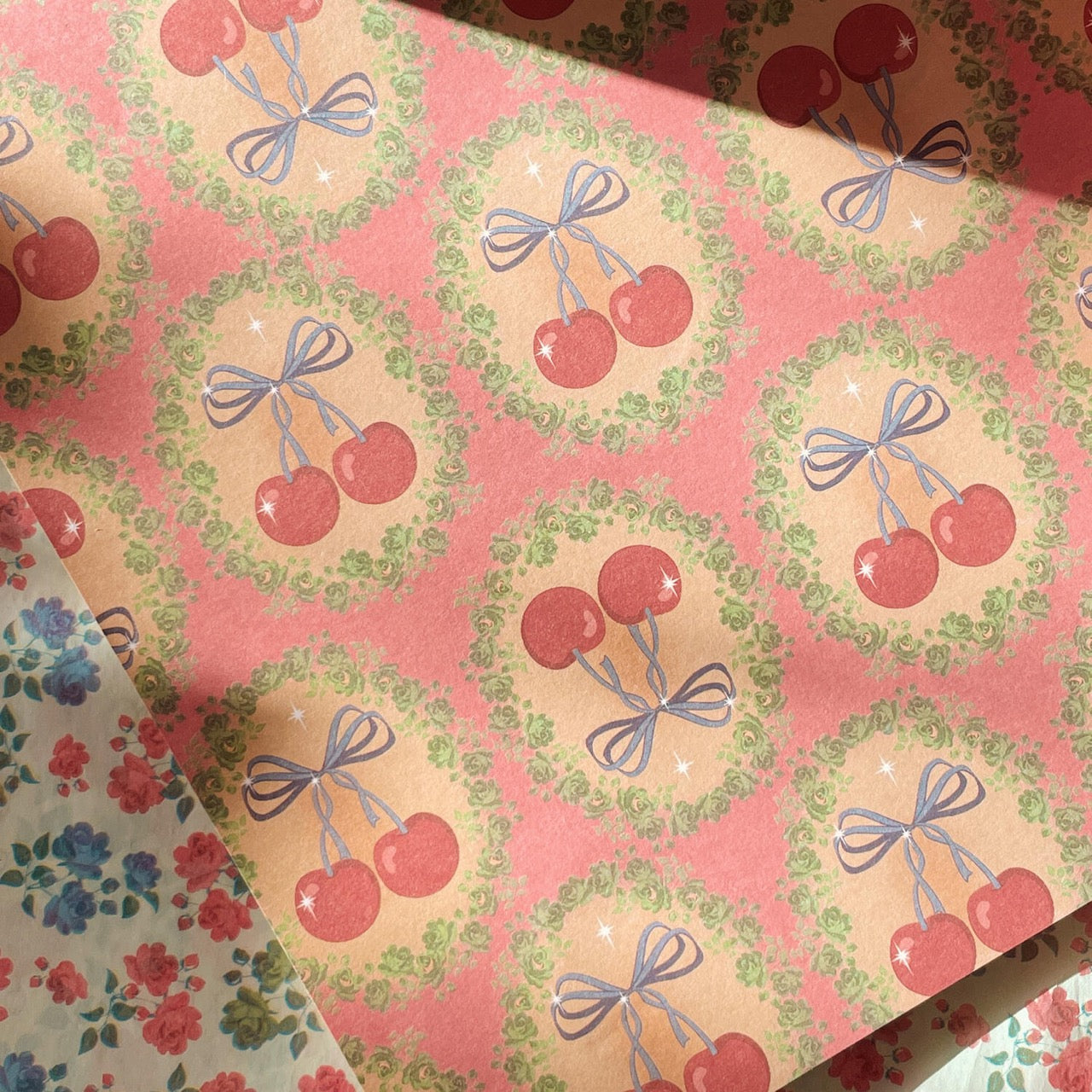 Wrapping Paper - Cherry Bow/Kaluka