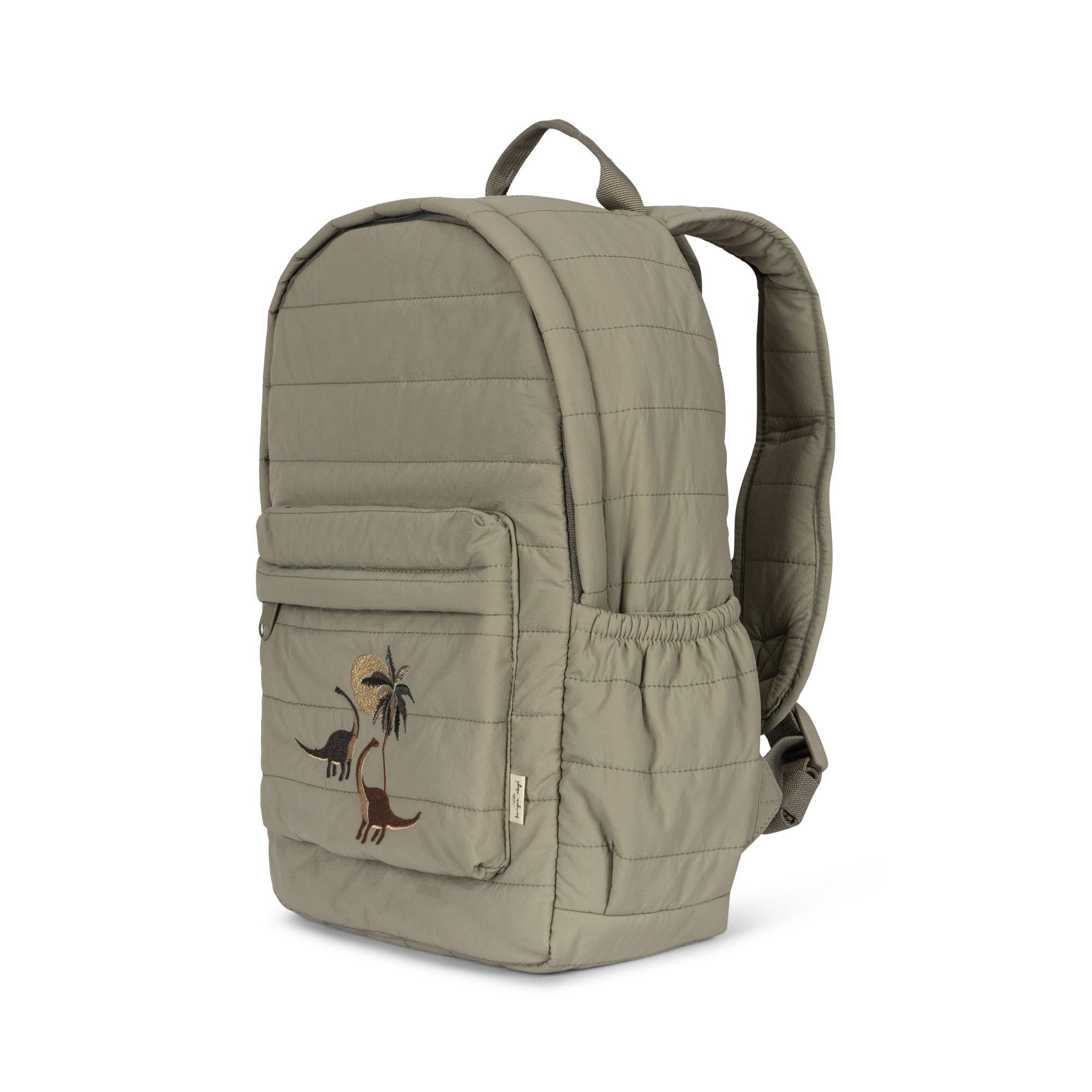 Juno Quilted Backpack Midi - Laurel Oak Dino