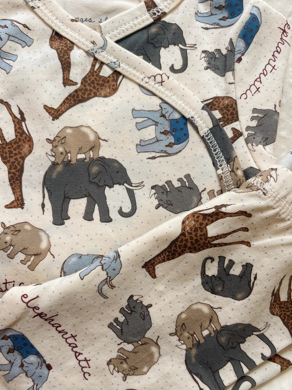 Konges Sløjd - Basic ls New Born Body Gots - Elephantastic