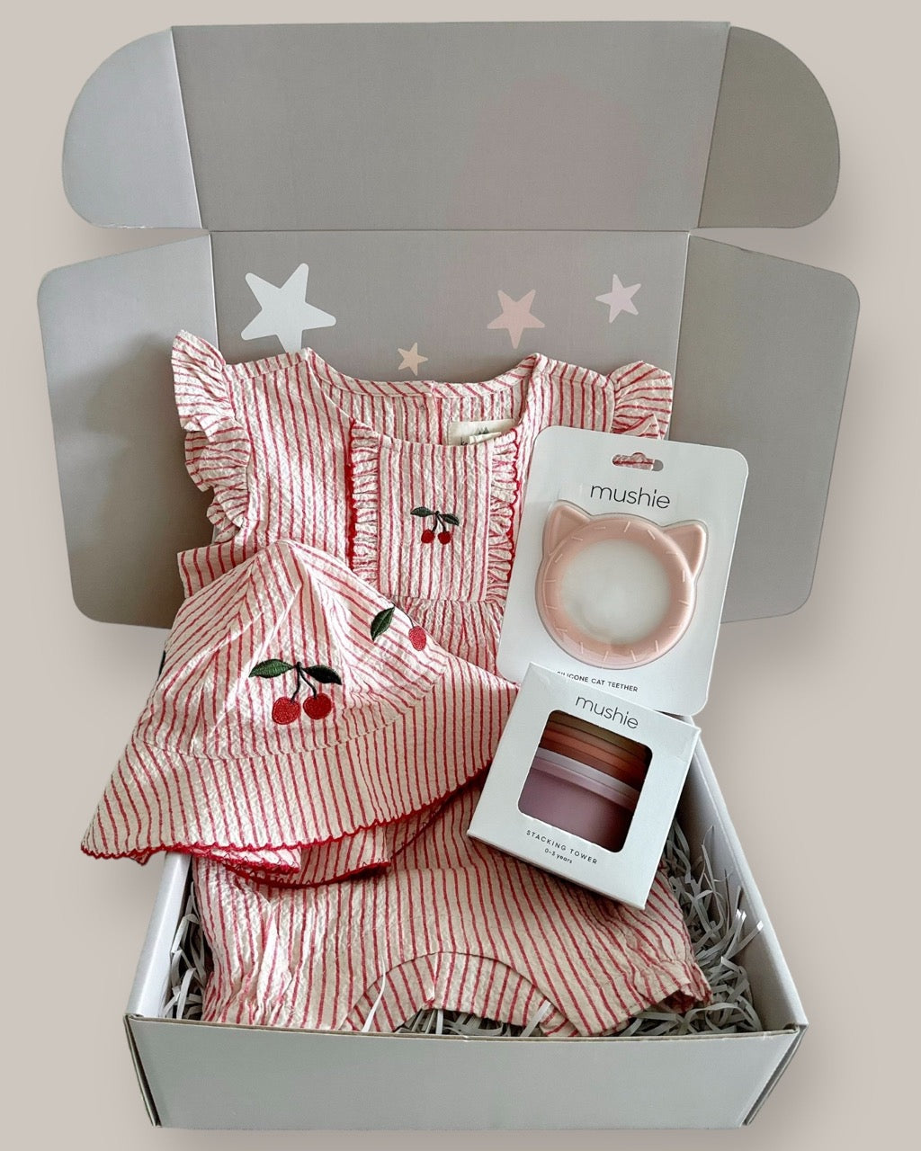 Gift Box Set  - Amour Stripe (for baby 6M+)