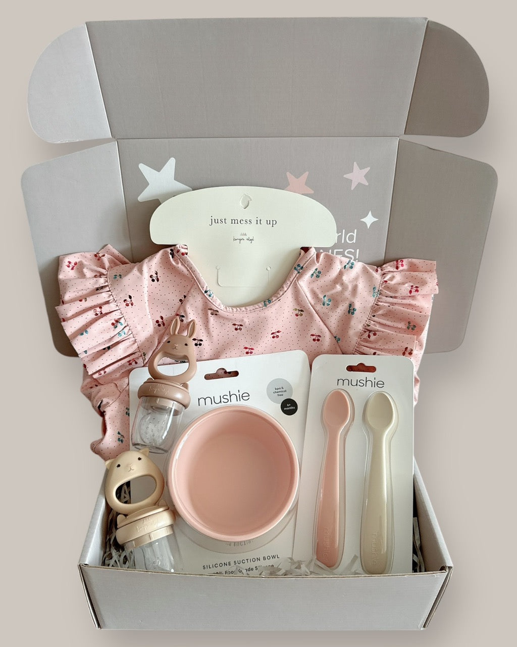 Gift Box Set - Blush Cherry (for baby 6M+)