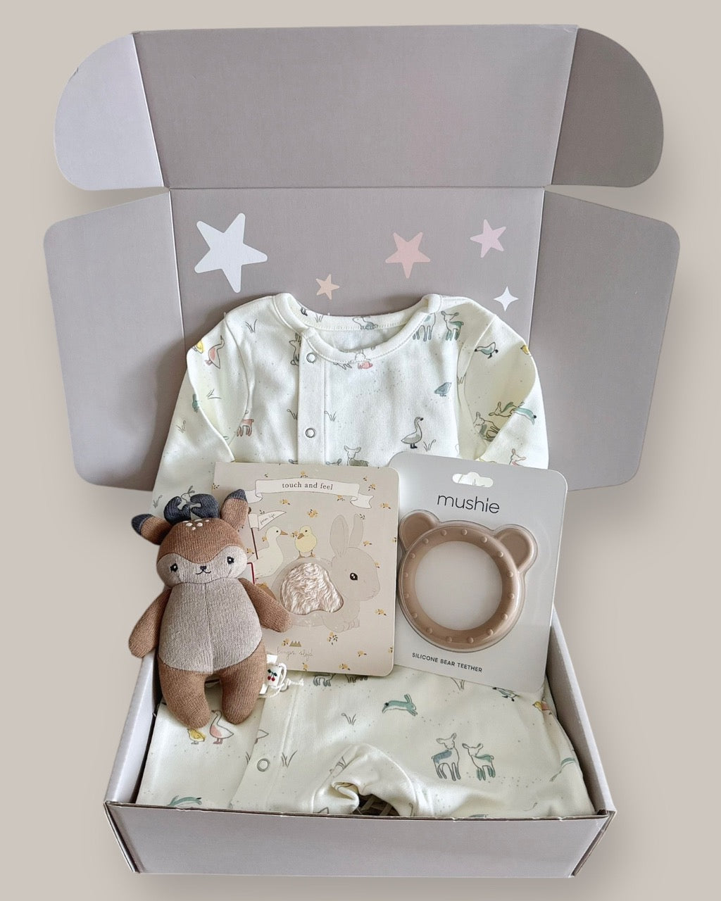 Gift Box Set - Neutral Bunny (for baby 6M+)