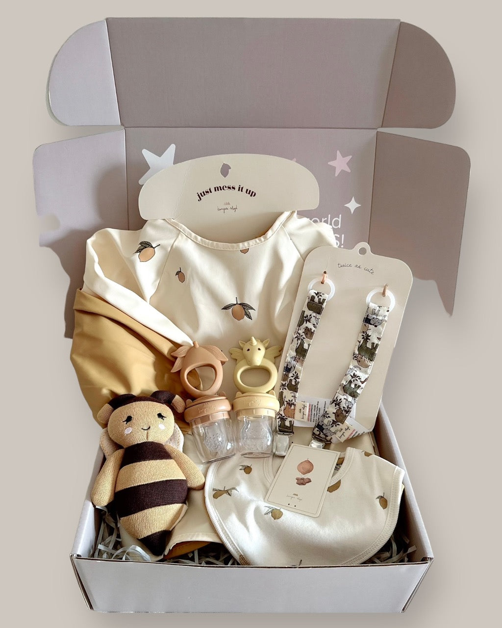 Gift Box Set  - Yellow Shades (for baby 6M +)