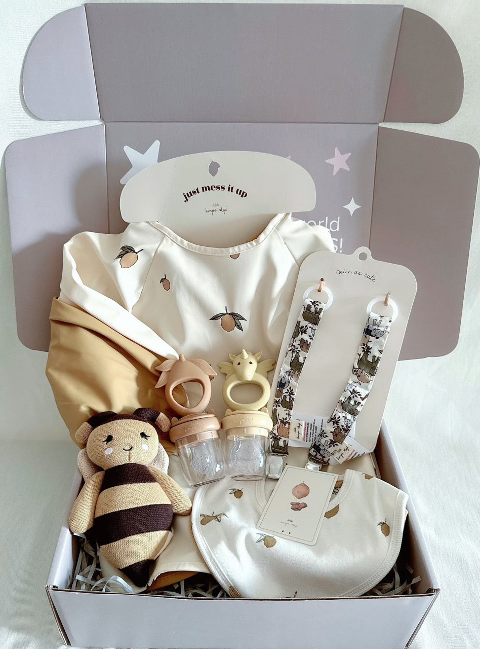 Gift Box Set  - Yellow Shades (for baby 6M +)