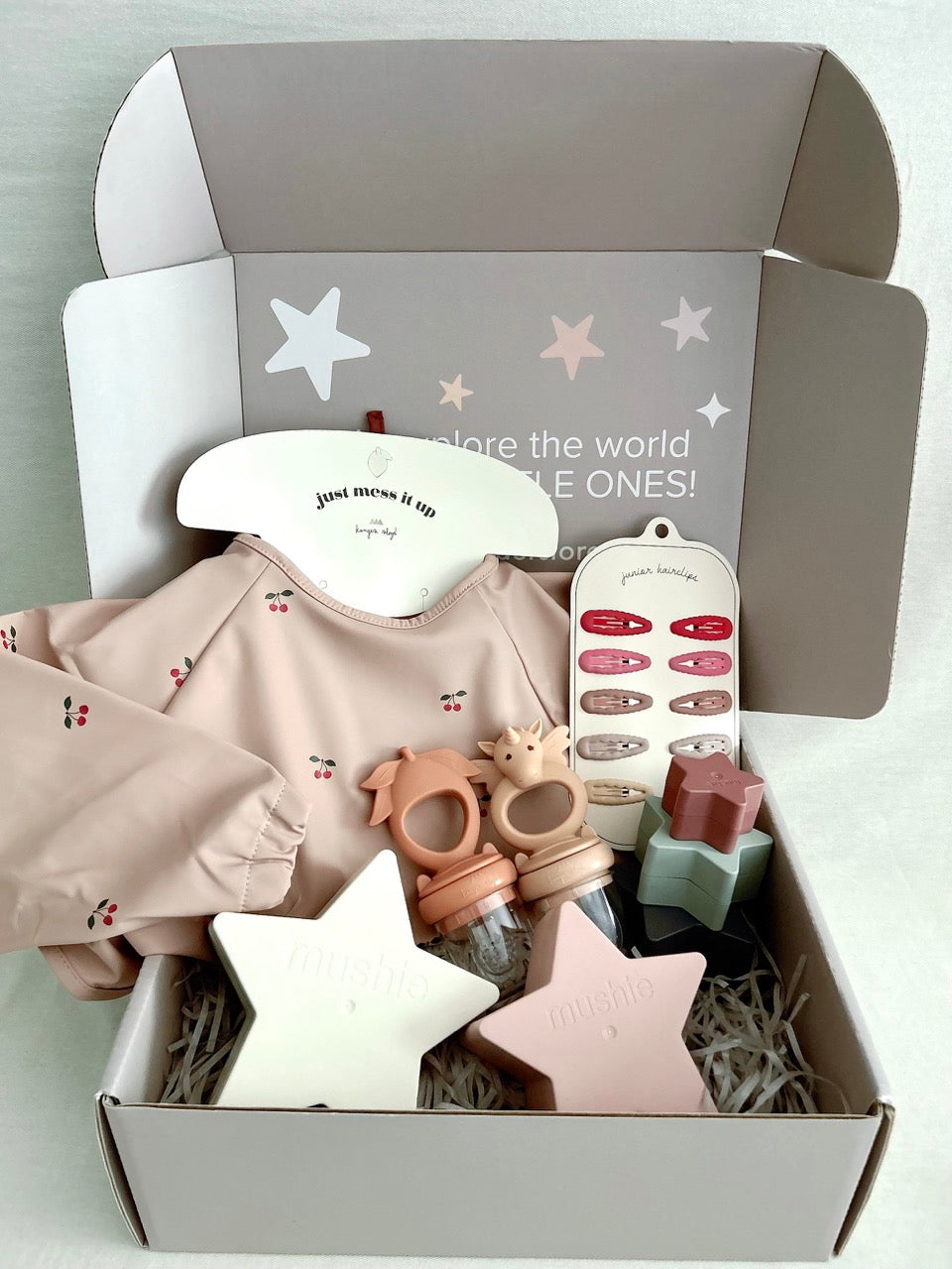 Gift Box Set - Pink Shades (for baby 6M+)