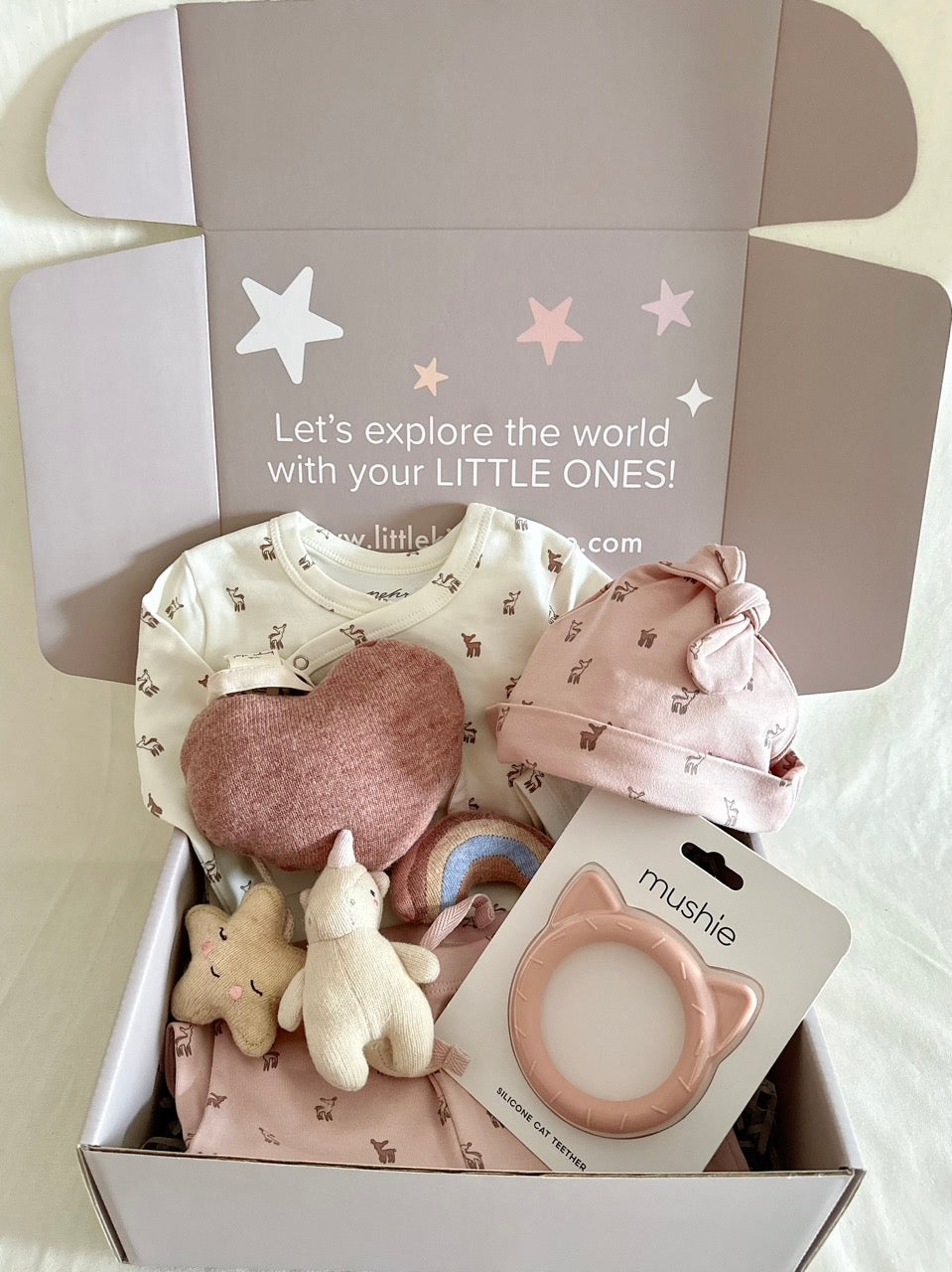 New Born Baby Gift - Pink Animals (for baby 0M+)