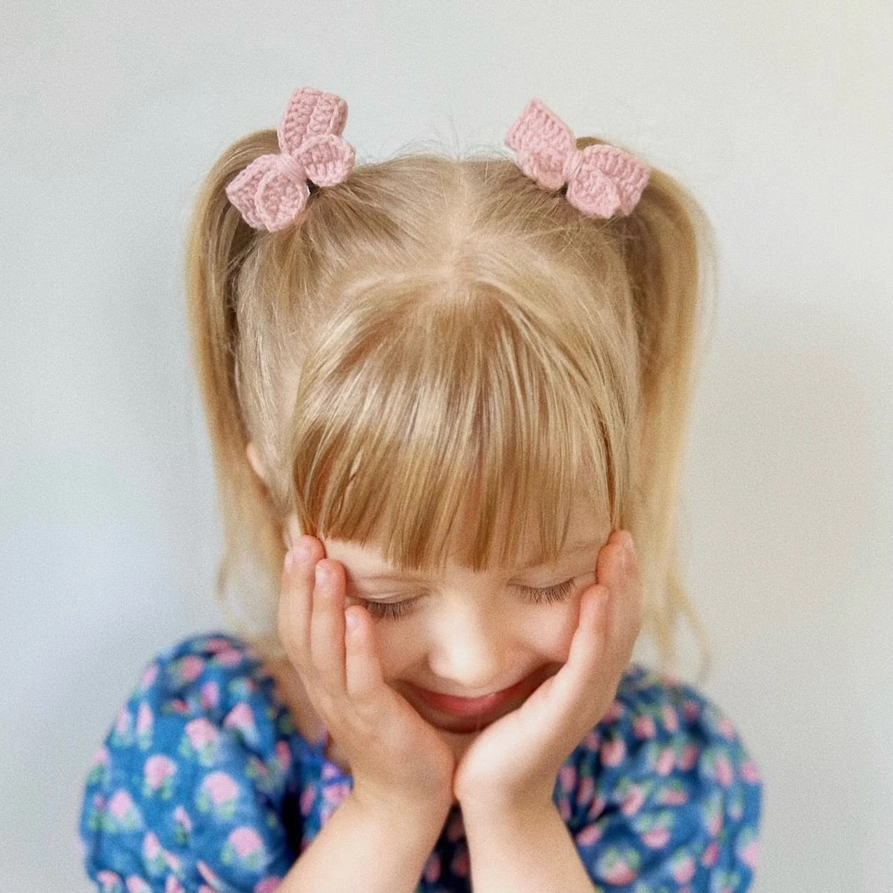 LITTLE MARSHMALLOW - Crochet Pigtail Set // Indie Pink