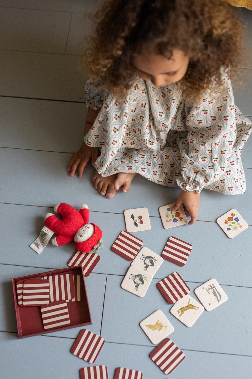 Cardboad Memory Game Cardboard Memory Game FSC - Beige – Little Kinder
