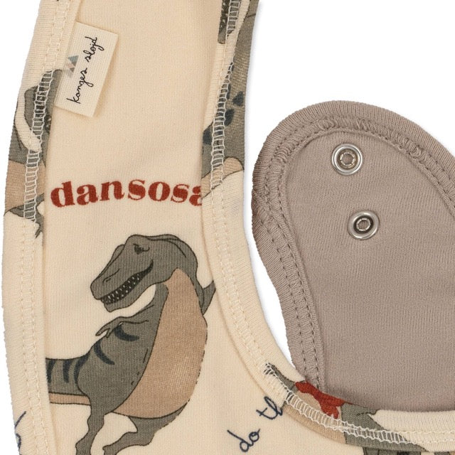 2 pack bibs - Dansosaurus/Stone
