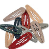 10 Pack Junior Scallop Hair Clips - Multi