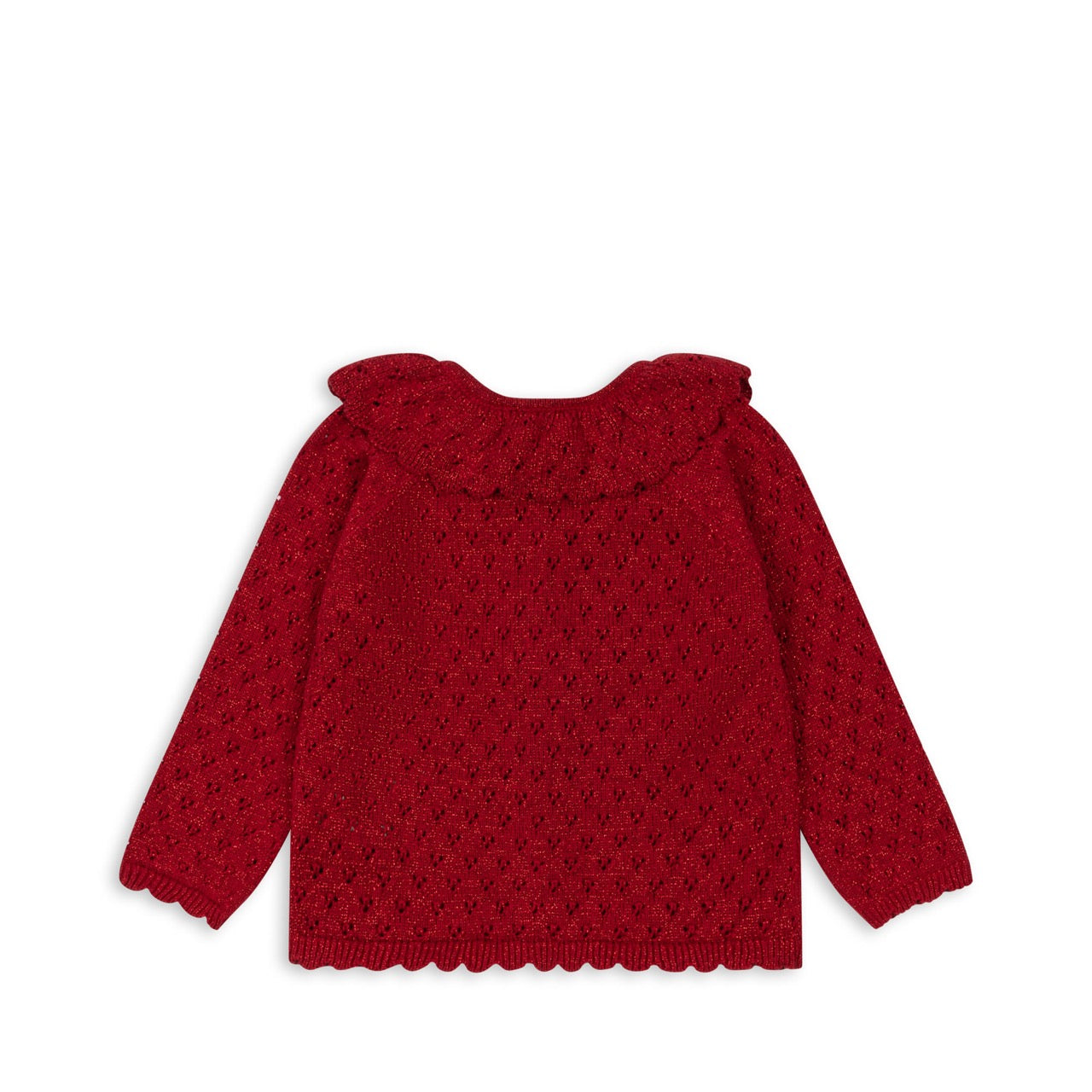 Holiday Knit Cardigan - Savy Red