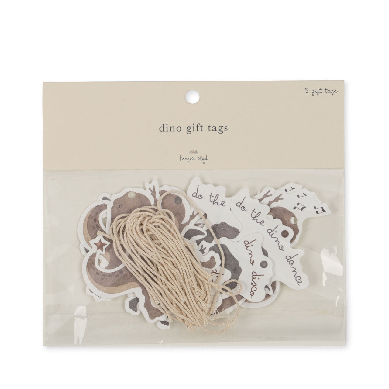 12 Pack Gift Tags - Dino
