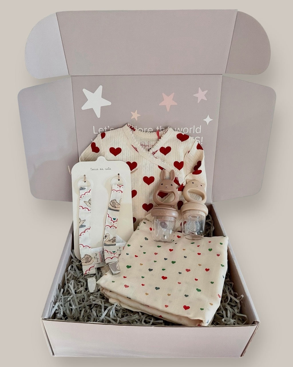 New Born Baby Gift - Amour Rouge Heart (for baby 0M+)