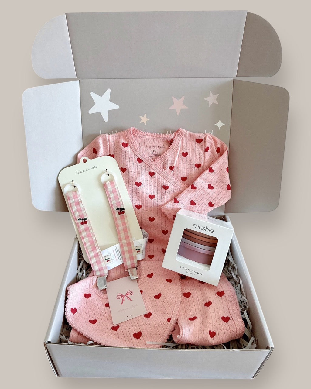 New Born Baby Gift - Blush Mini Heart (for baby 0M+)