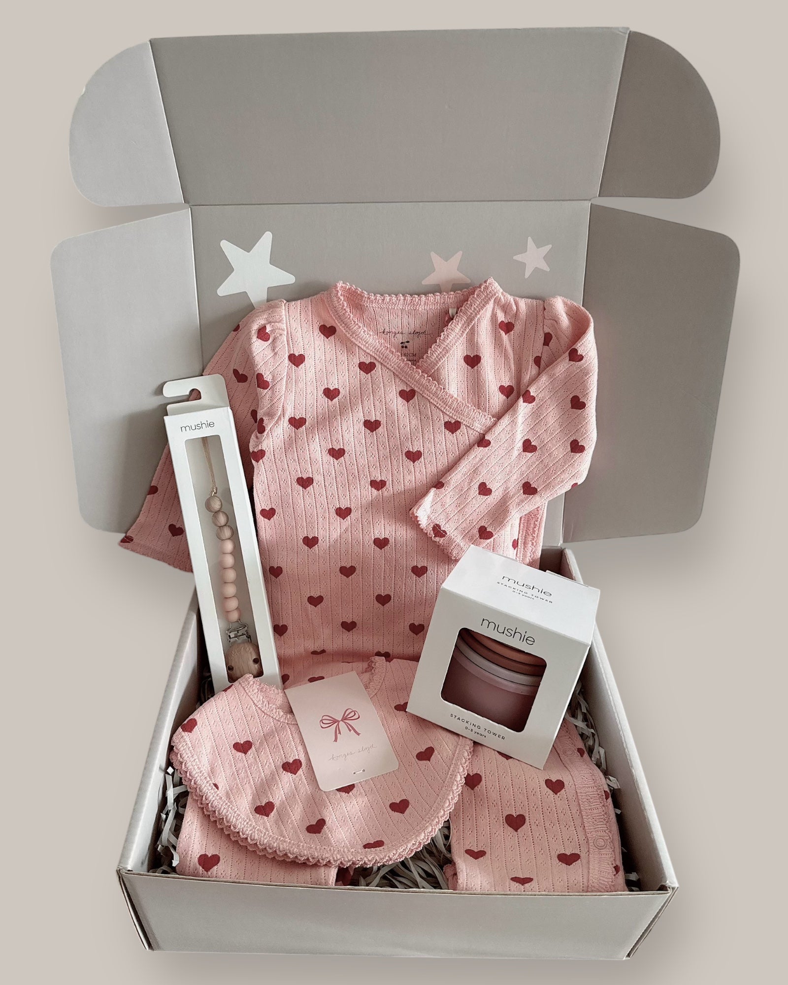 New Born Baby Gift - Pink Mini Heart (for baby 0M+)