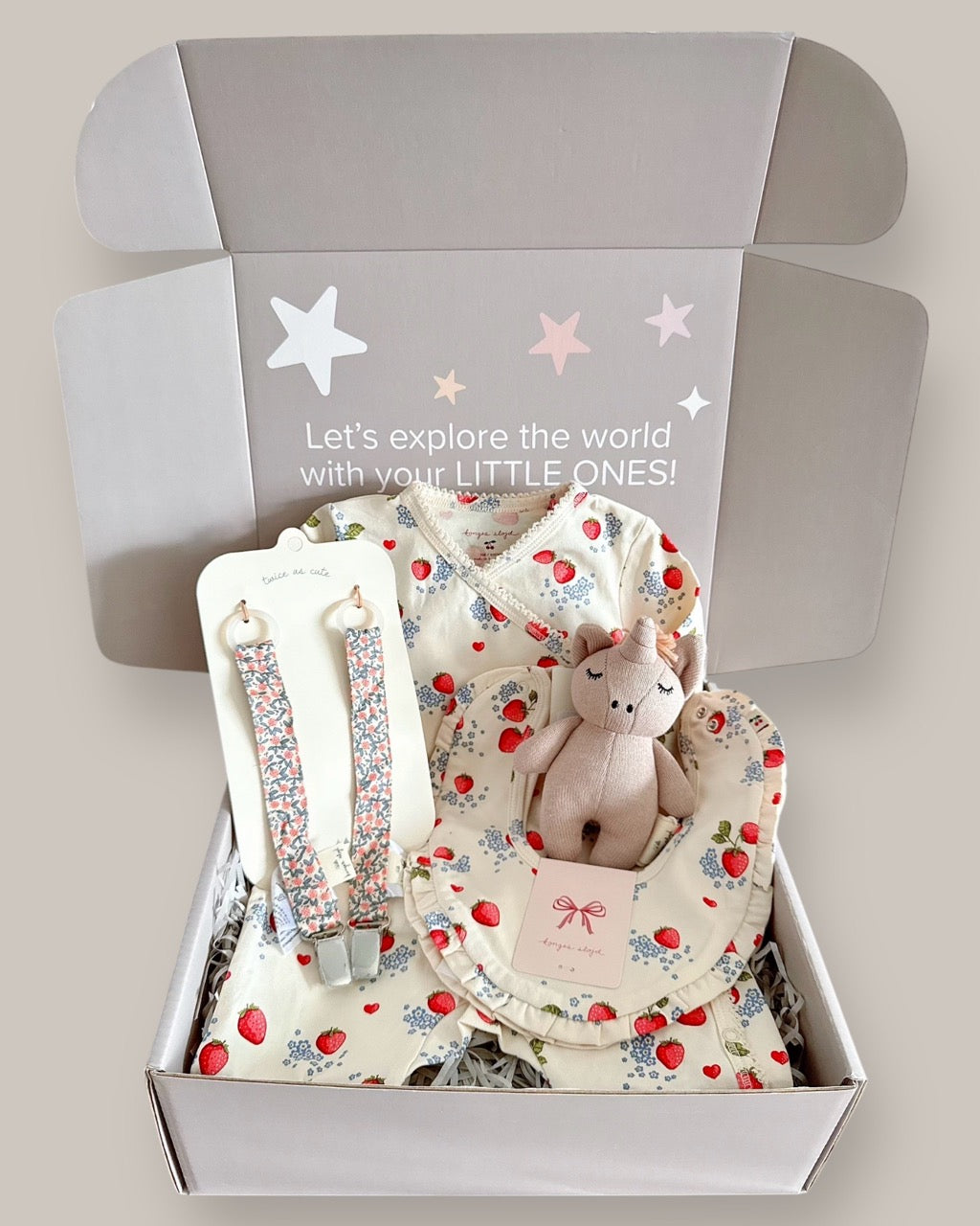 New Born Baby Gift - Strawberries (for baby 0M+)