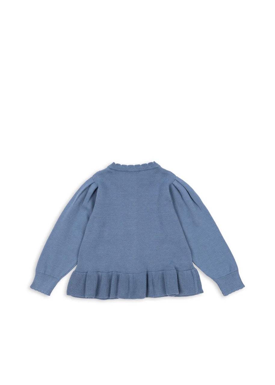 Konges Sløjd - Soleil Cardigan GOTS - Country Blue