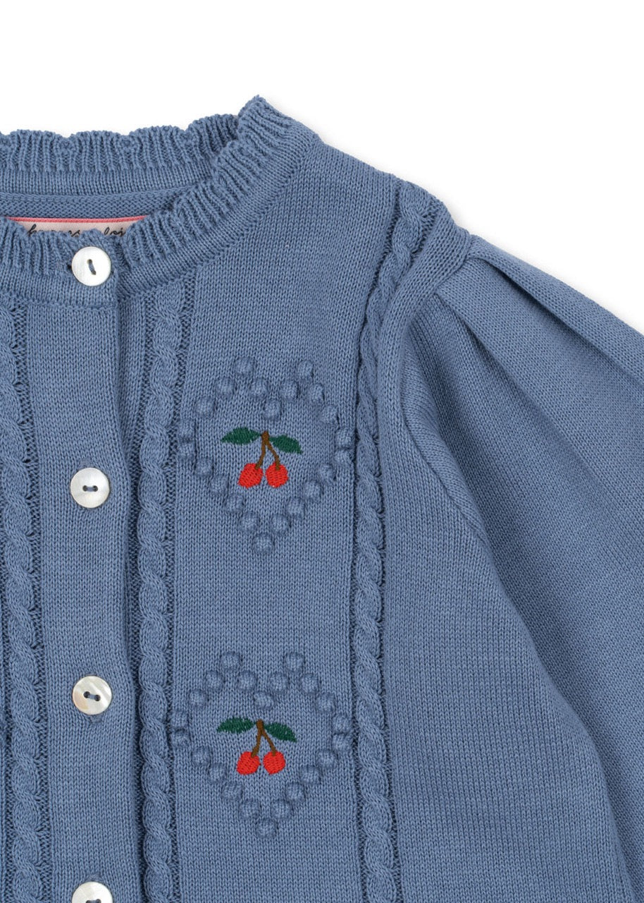 Konges Sløjd - Soleil Cardigan GOTS - Country Blue