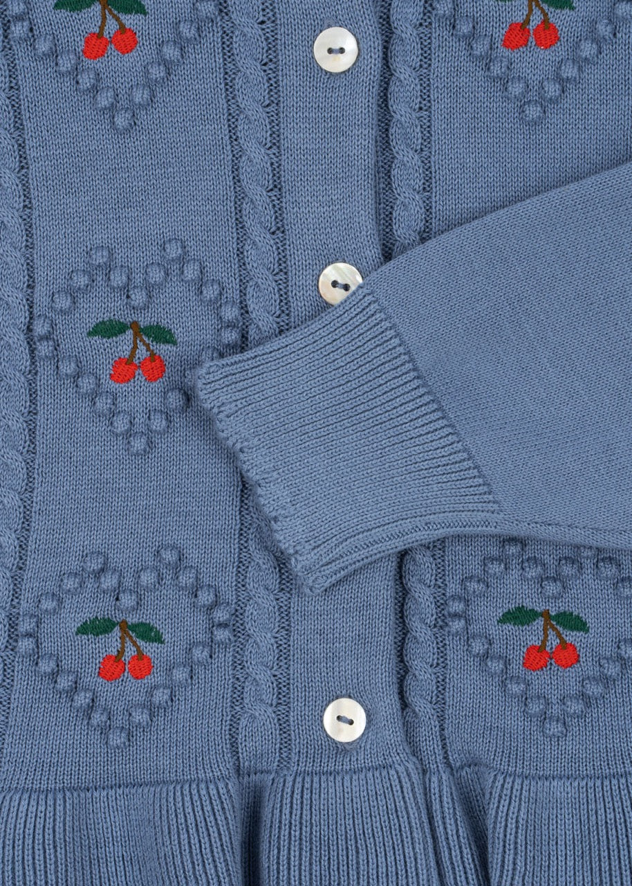 Konges Sløjd - Soleil Cardigan GOTS - Country Blue