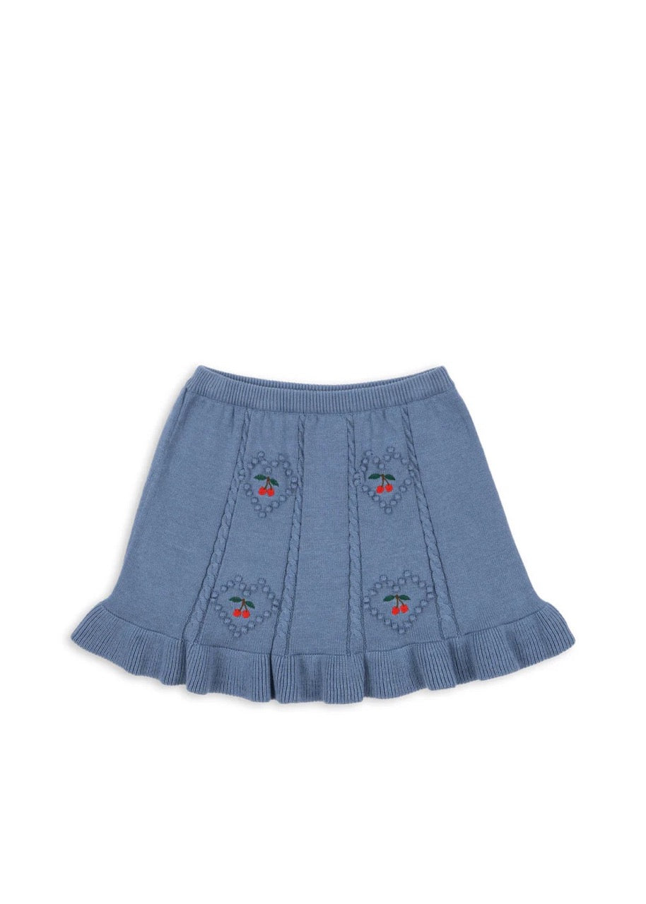 Konges Sløjd - Soleil Knit Skirt GOTS - Country Blue