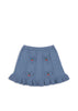 Konges Sløjd - Soleil Knit Skirt GOTS - Country Blue