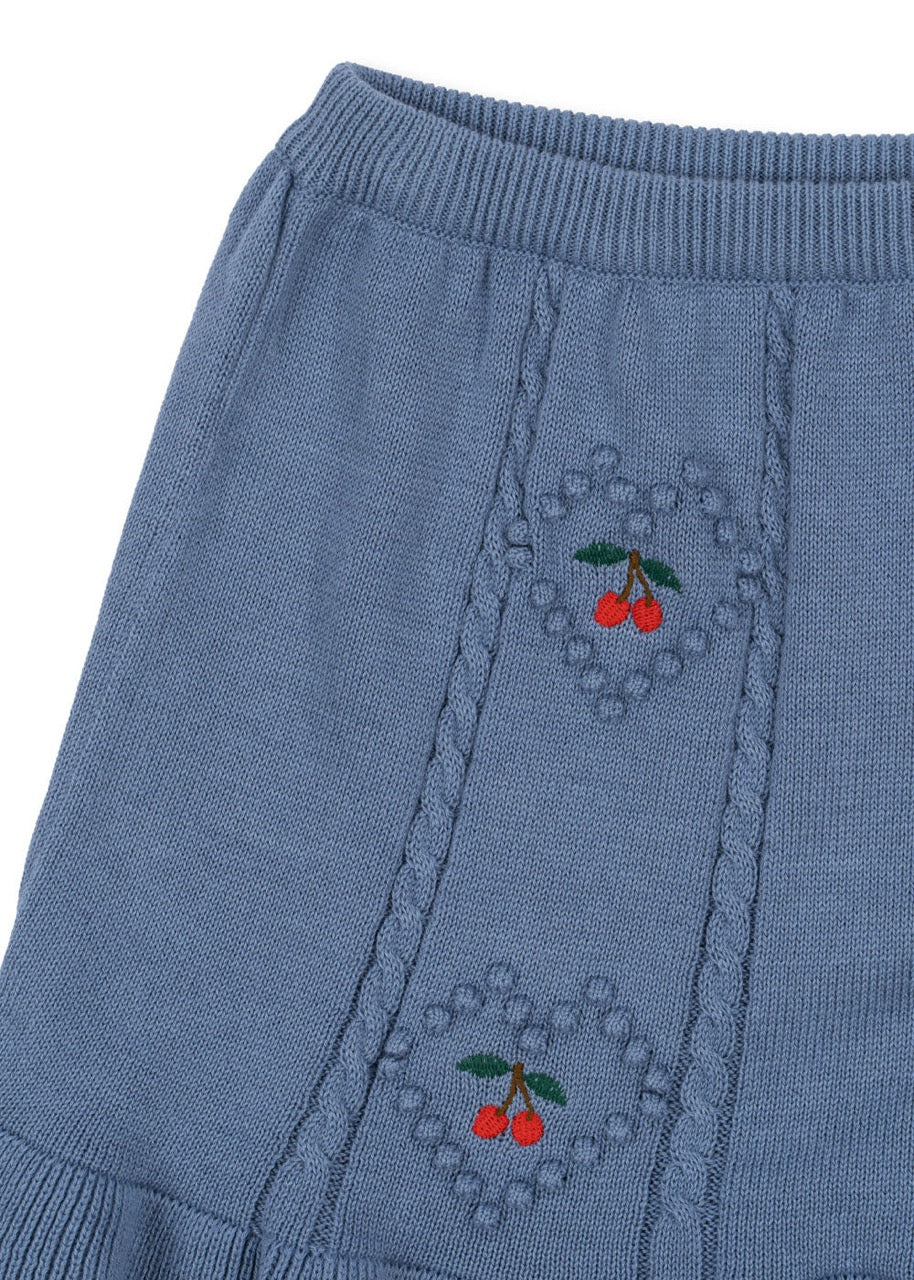 Konges Sløjd - Soleil Knit Skirt GOTS - Country Blue