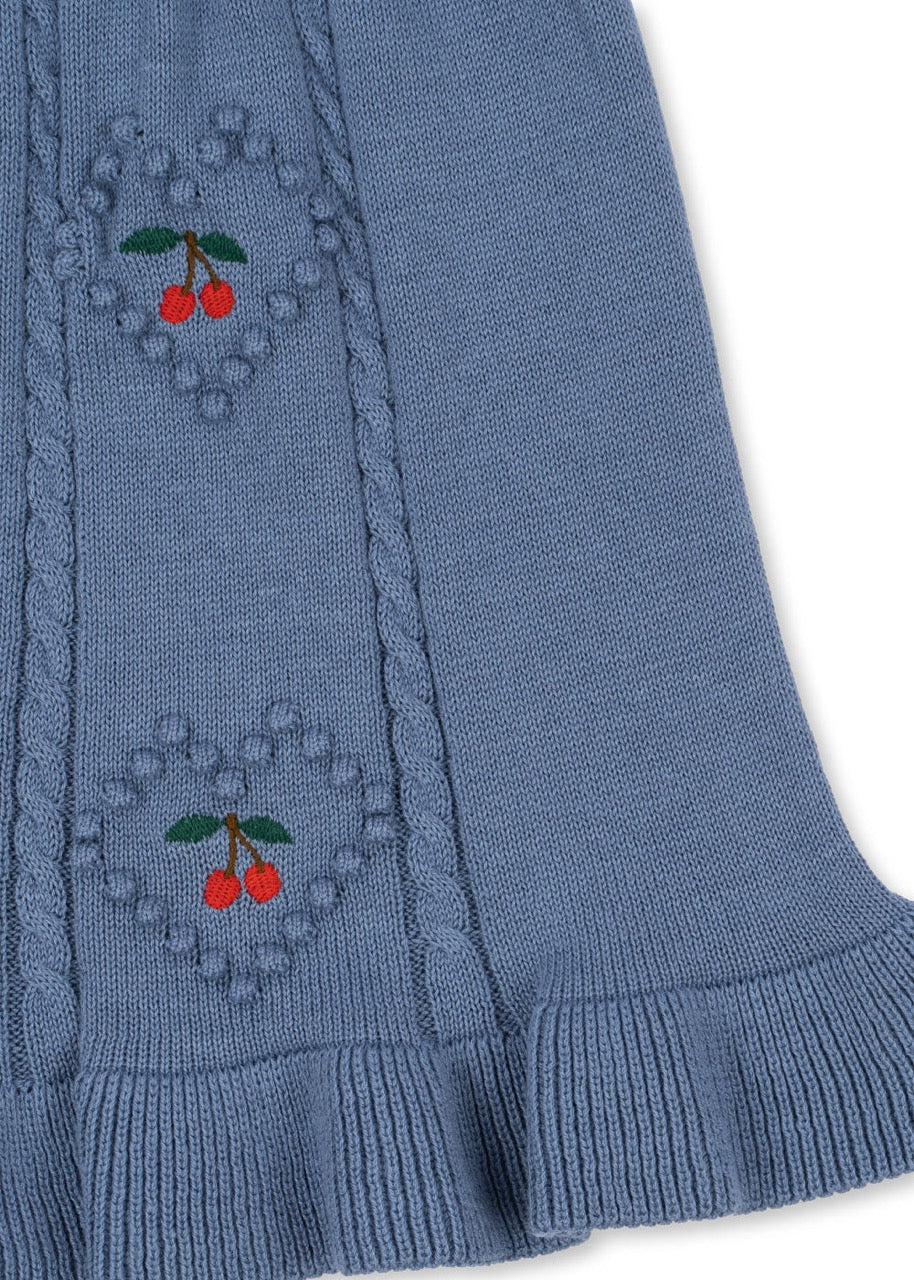 Konges Sløjd - Soleil Knit Skirt GOTS - Country Blue