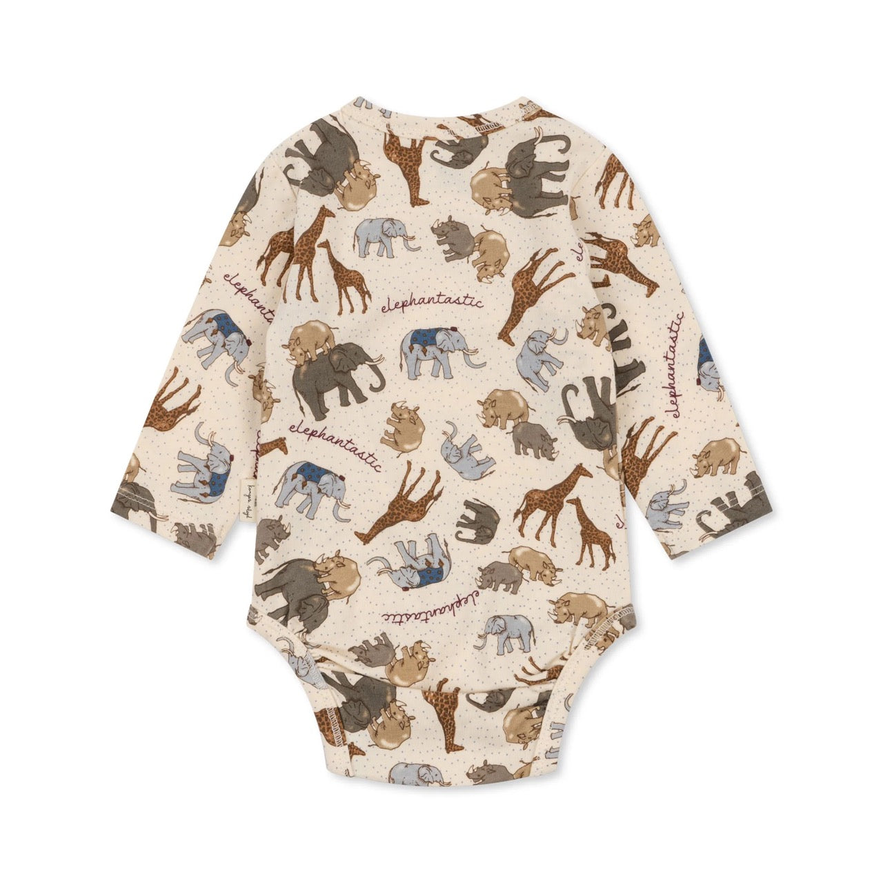 Konges Sløjd - Basic ls New Born Body Gots - Elephantastic