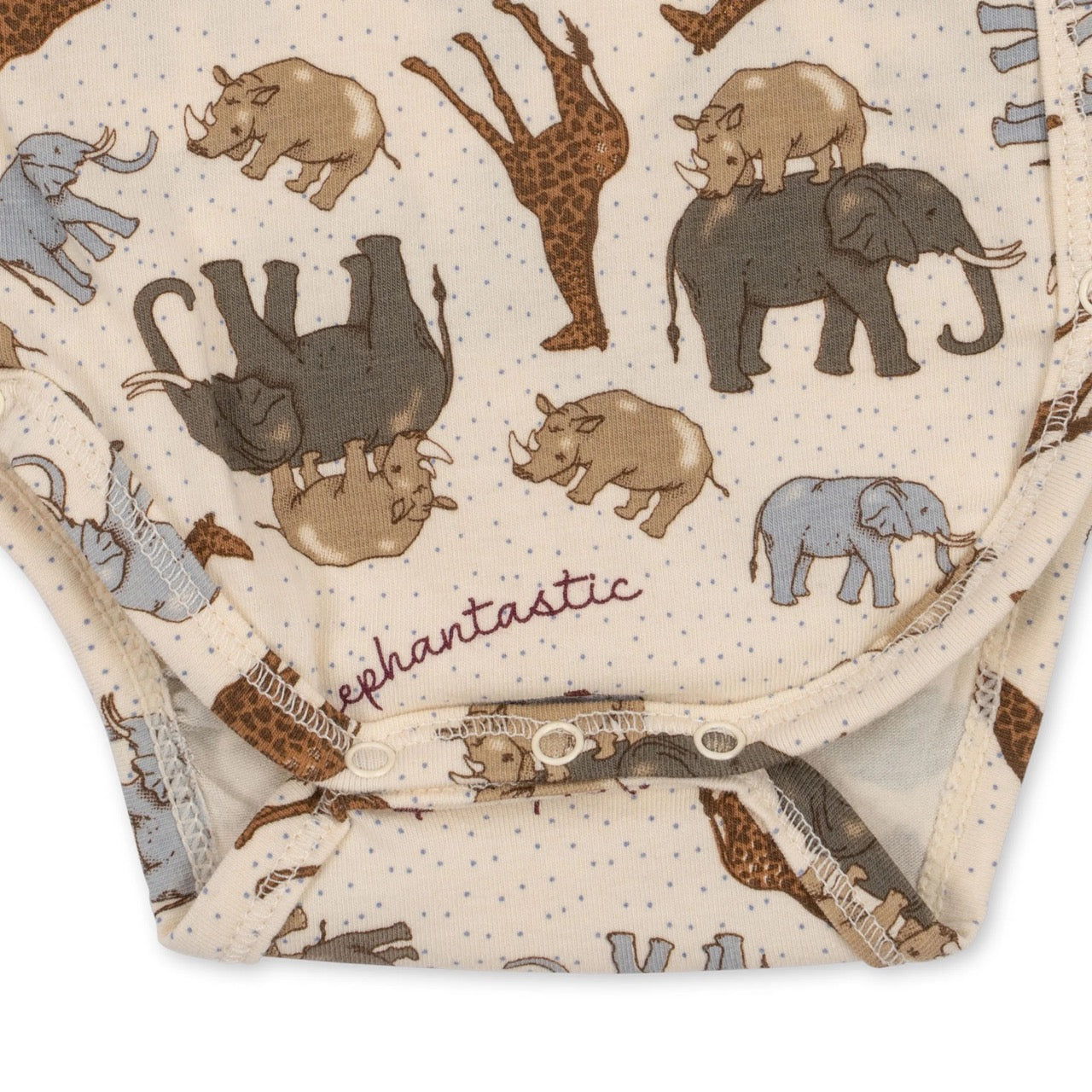 Konges Sløjd - Basic ls New Born Body Gots - Elephantastic