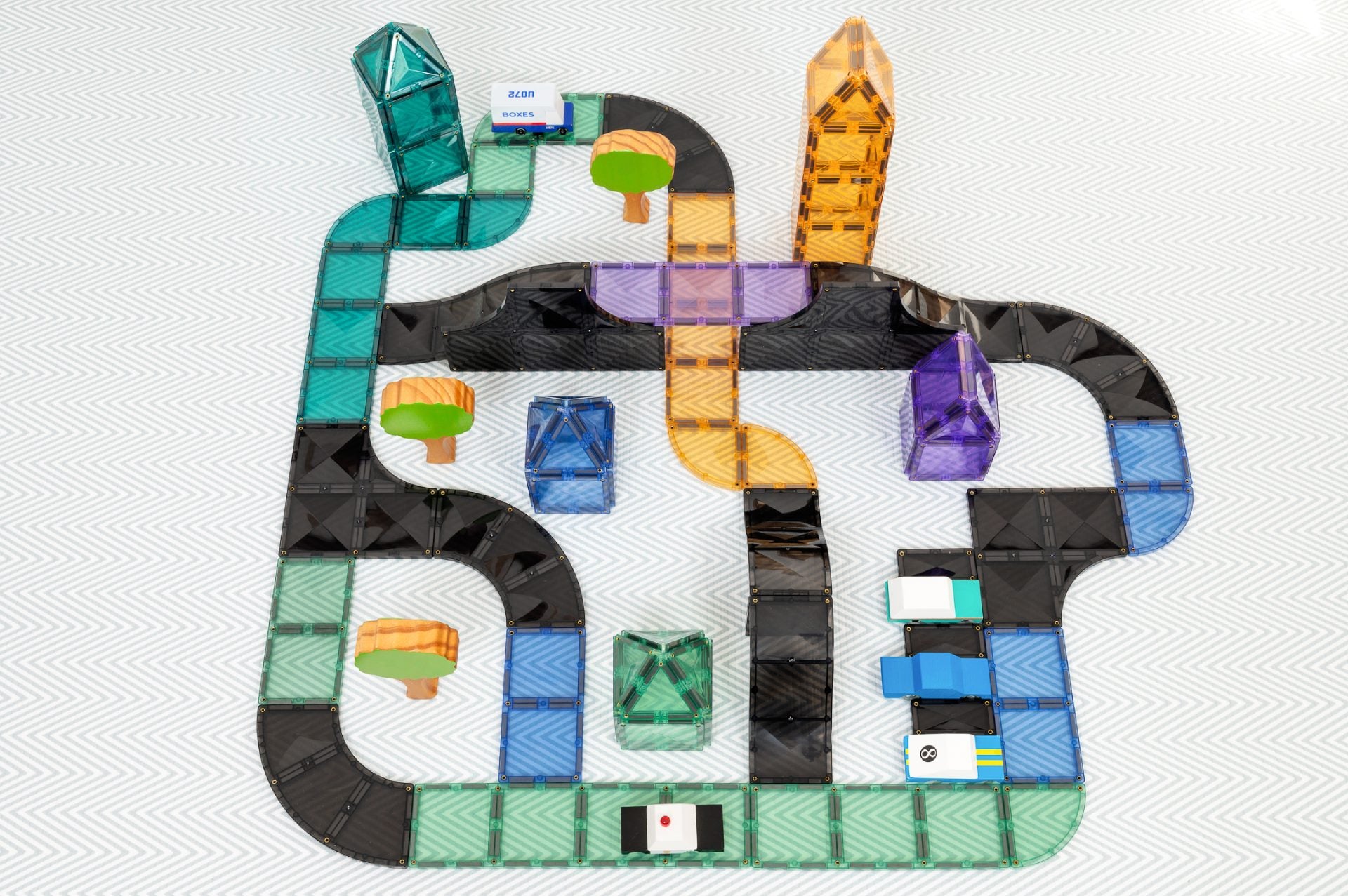 CONNETIX - Magnetic Tiles Ramps & Intersections Pack 16 pc – Little Kinder
