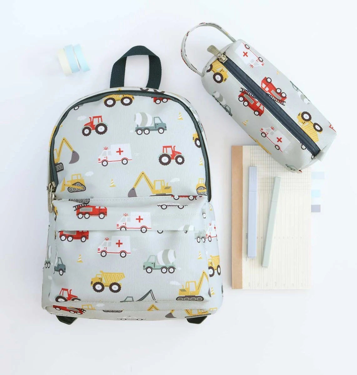 A LITTLE LOVELY COMPANY - Little backpack - Vehicles
