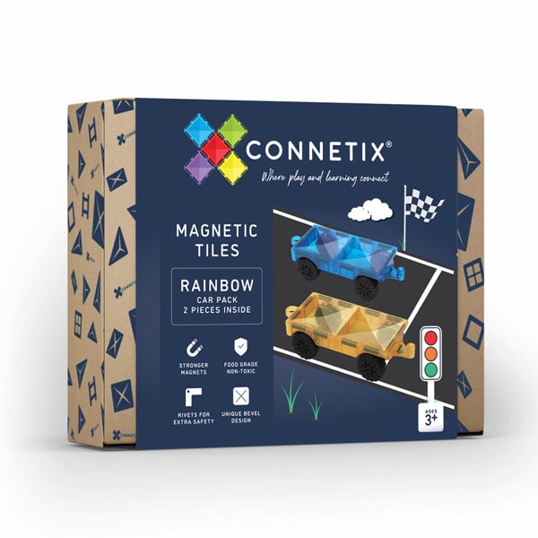 CONNETIX - Magnetic Tiles Rainbow Car Pack 2 pc (*Pre-order*)