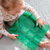 CONNETIX - Magnetic Tiles Rainbow Blue & Green Base Plate 2 pc
