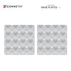 CONNETIX - Magnetic Tiles Clear Base Plate Pack 2 pc