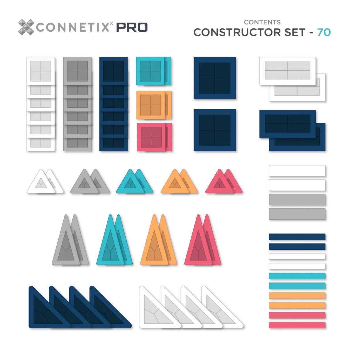 CONNETIX - 磁性磁磚坡道和交叉口包 16 件