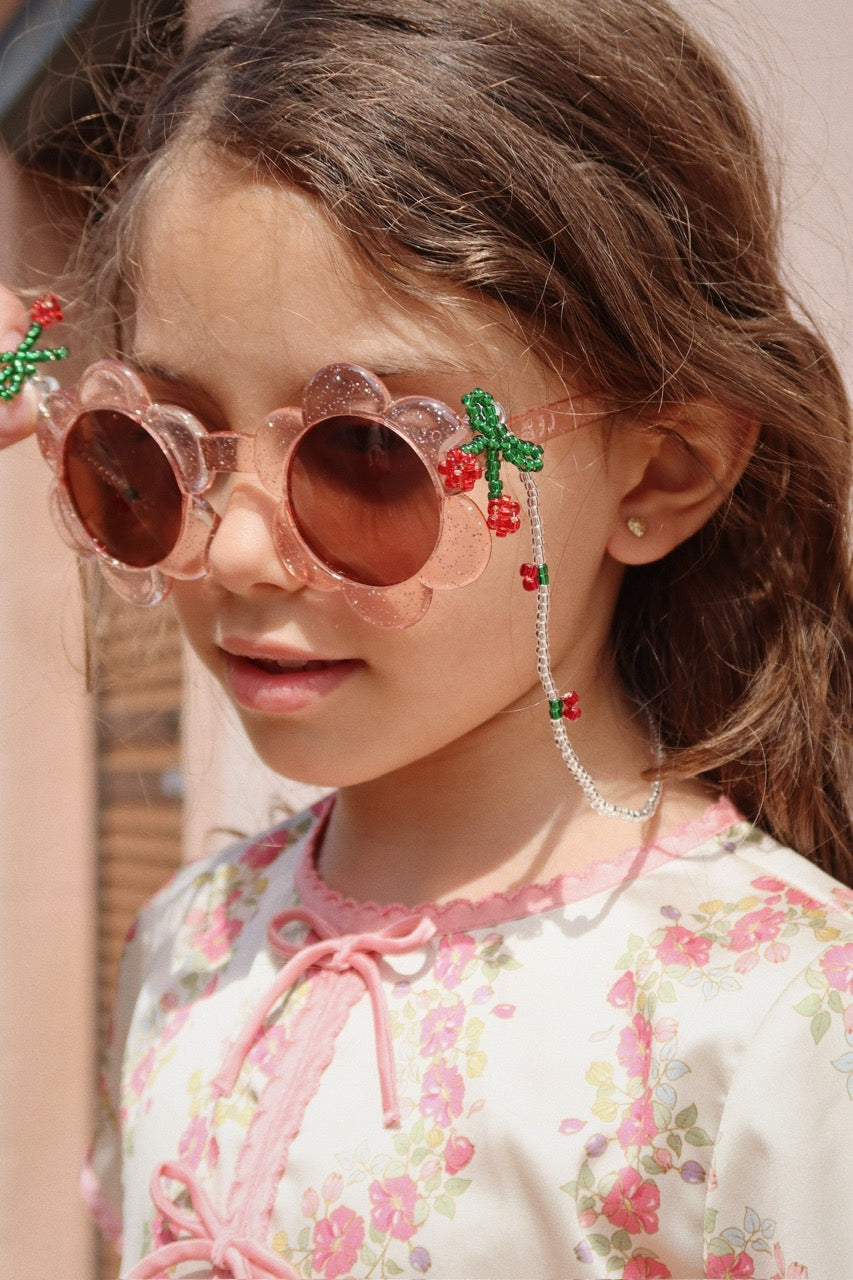 Sunglasses Junior Flower - Glitter Rose