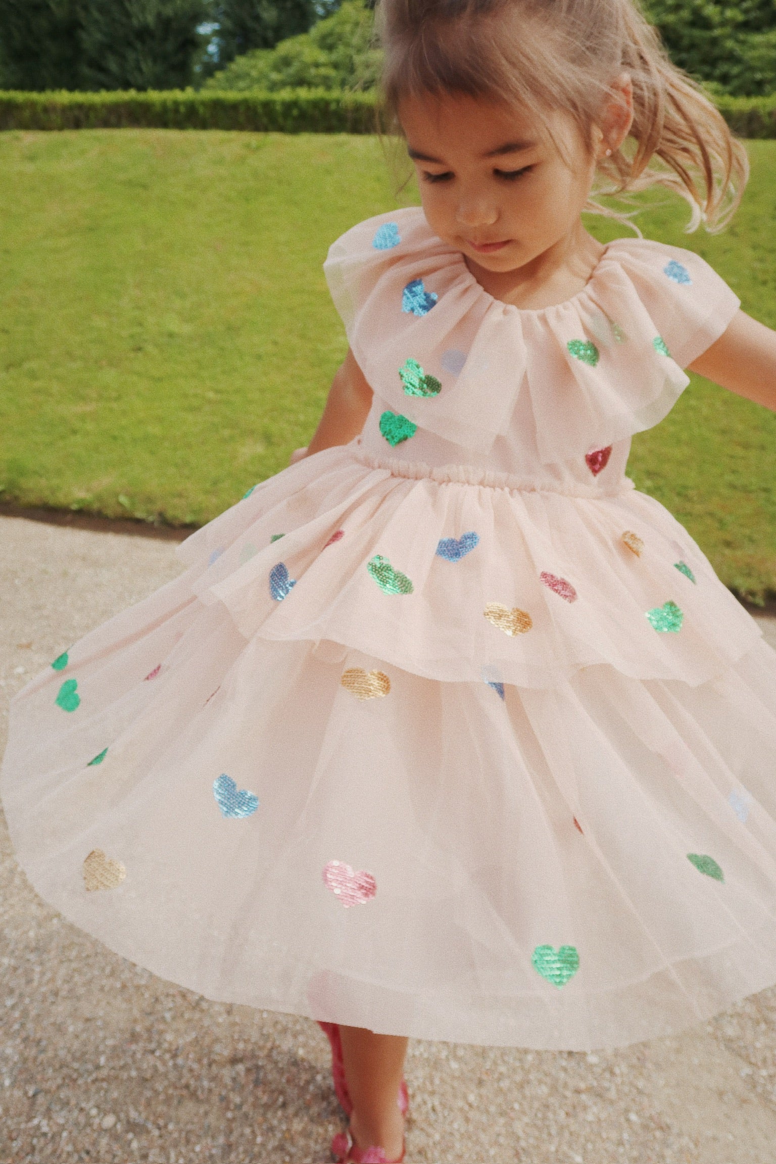 Konges Sljd - Yvonne Fairy Dress - Coeur Sequins Little Kinder Konges Sljd - Yvonne Fairy Dress - Coeur Sequins Little Kinder