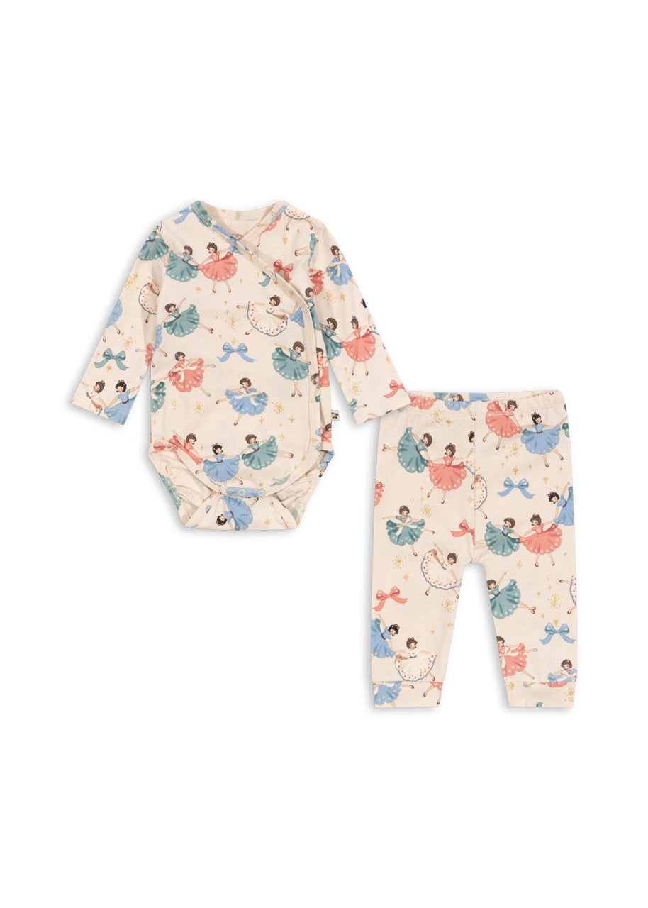 Basic Newborn Set Gots - Bow Ballerina