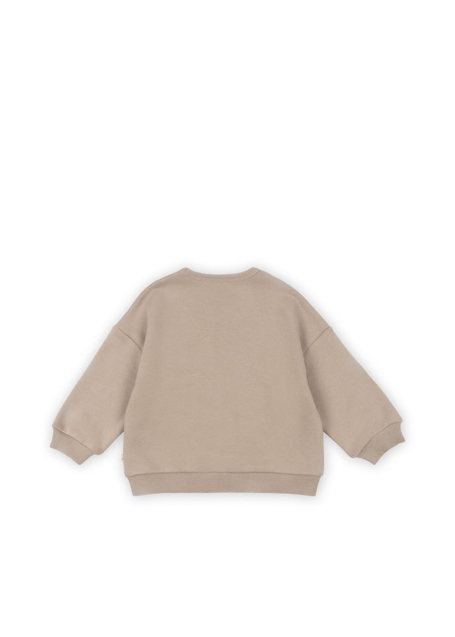 Lou Terry Sweat Shirt OCS - Oxford Tan