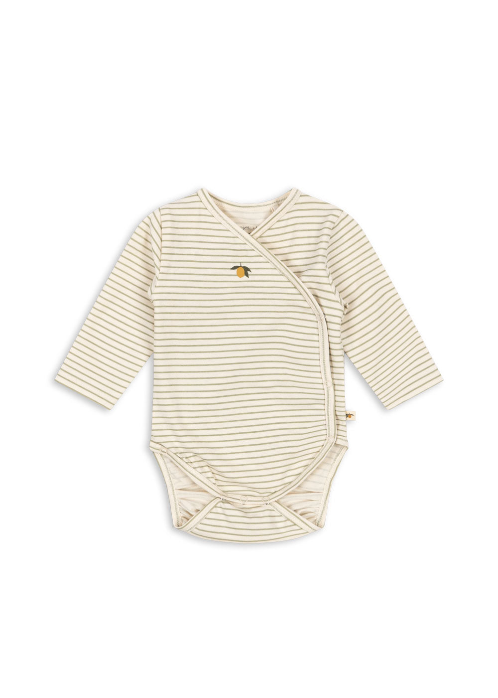 Basic ls New Born Body Gots - Tea Stripe