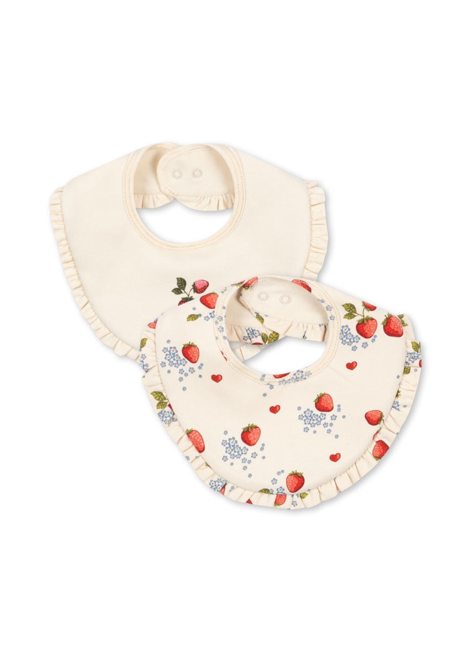 Basic 2 pack Frill bibs - Marmalade Mix