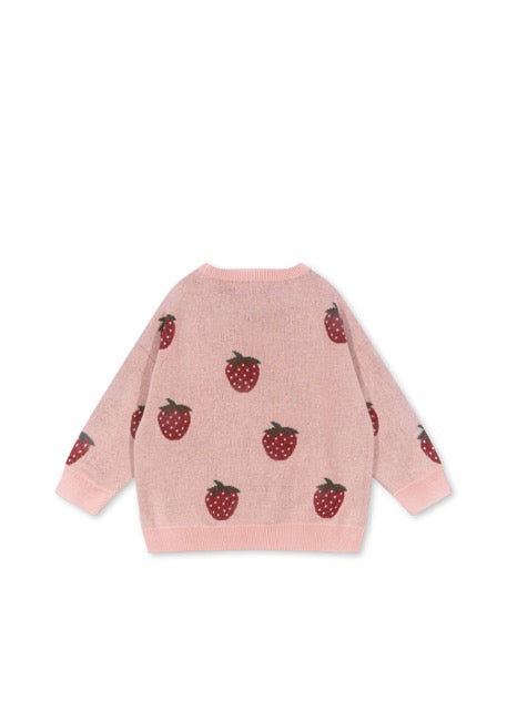 Lapis Lurex Knit Blouse - Strawberry