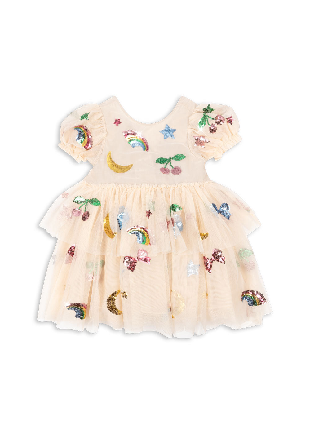 Yvonne Puff Dress - Rainbow Twinkle