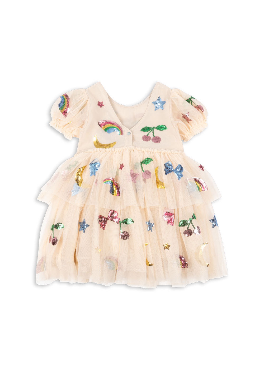 Yvonne Puff Dress - Rainbow Twinkle